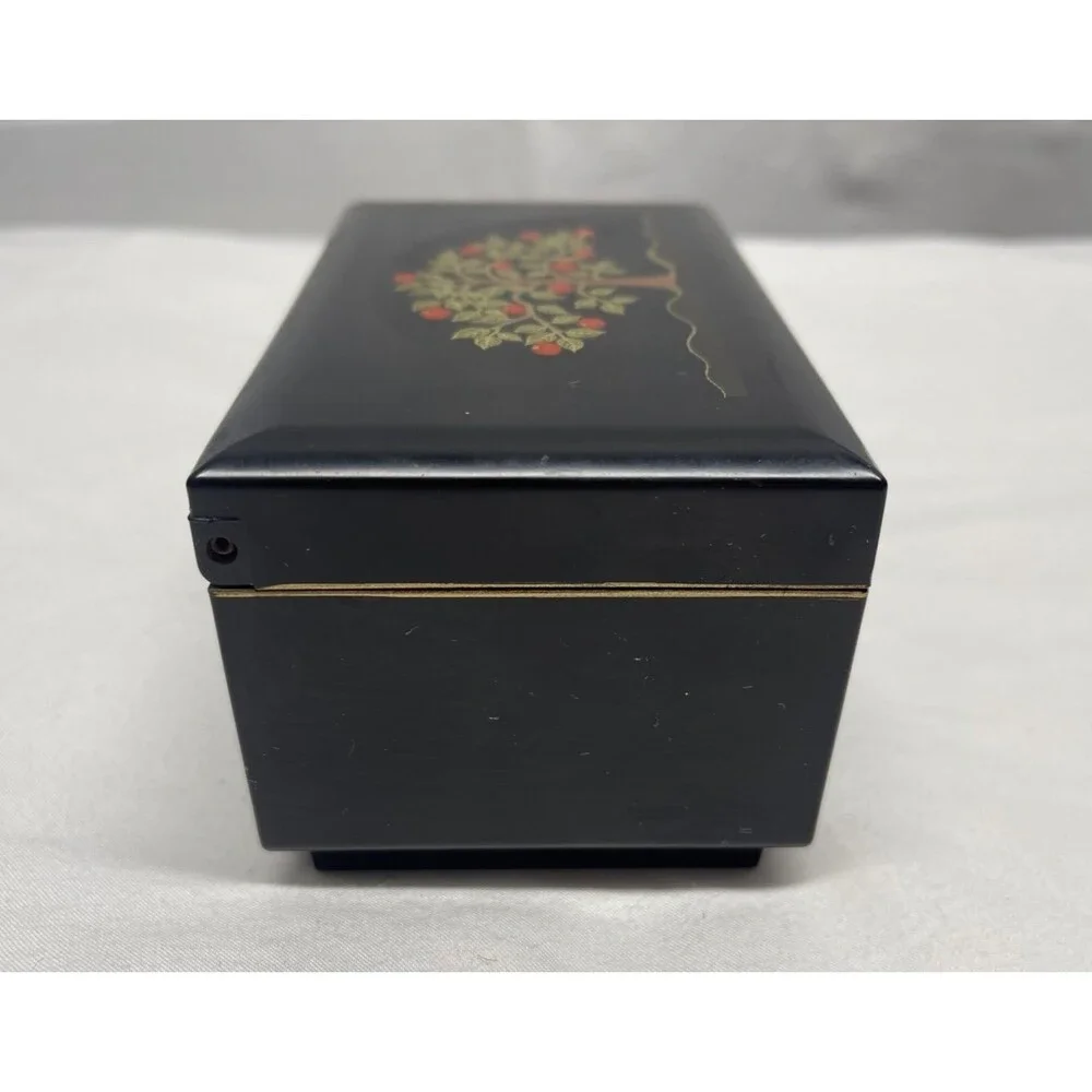 Otagiri Lacquerware TREE OF LIFE Musical Jewelry Box 